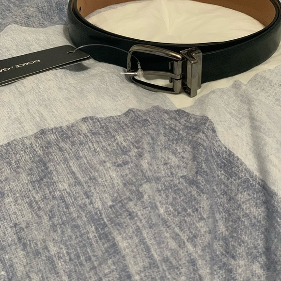 Dolce & Gabbana Black Leather Belt Size 95 NWT - Picture 4 of 6